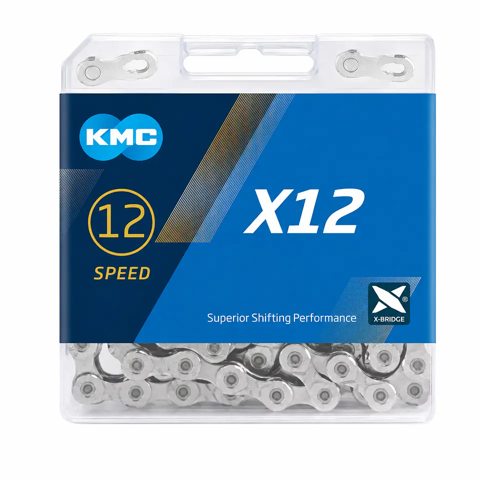 CADENA KMC X12 12V PLATA 1