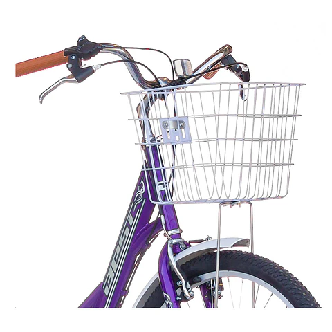 BICICLETA BEST BRANTA CITY ARO 24 ACERO 6V. V-BRAKE DAMA TALLA 16 MORADO / BLANCO