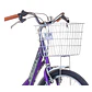 BICICLETA BEST BRANTA CITY ARO 24 ACERO 6V. V-BRAKE DAMA TALLA 16 MORADO / BLANCO - Miniatura 1