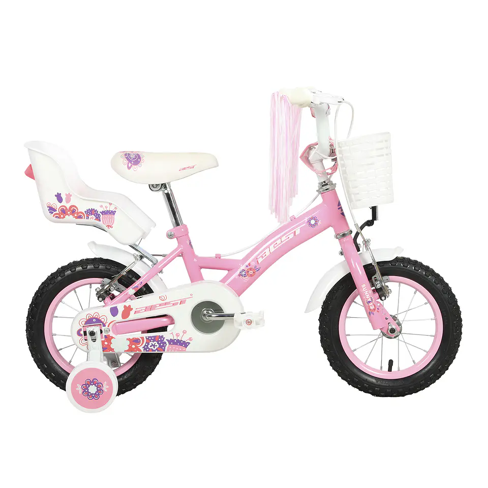 BICICLETA BEST SUNNY NIÑA 12 ROSADO  1