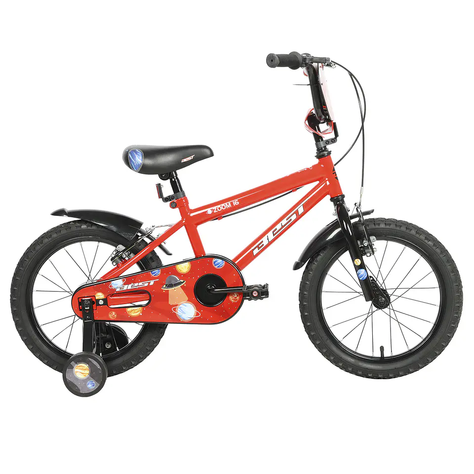 BICICLETA BEST ZOOM NIÑO 16 ROJA  1