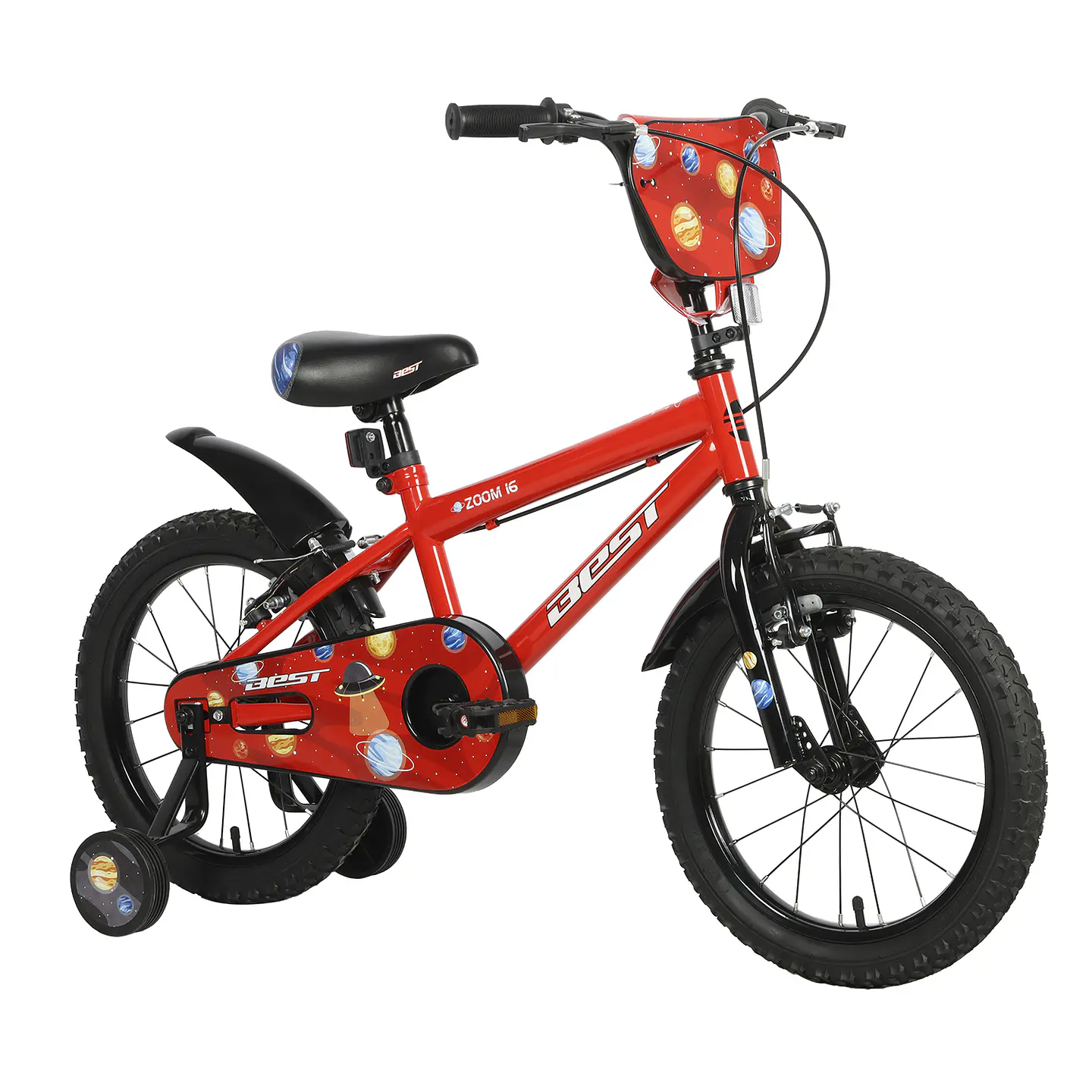 BICICLETA BEST ZOOM NIÑO 16 ROJA  2