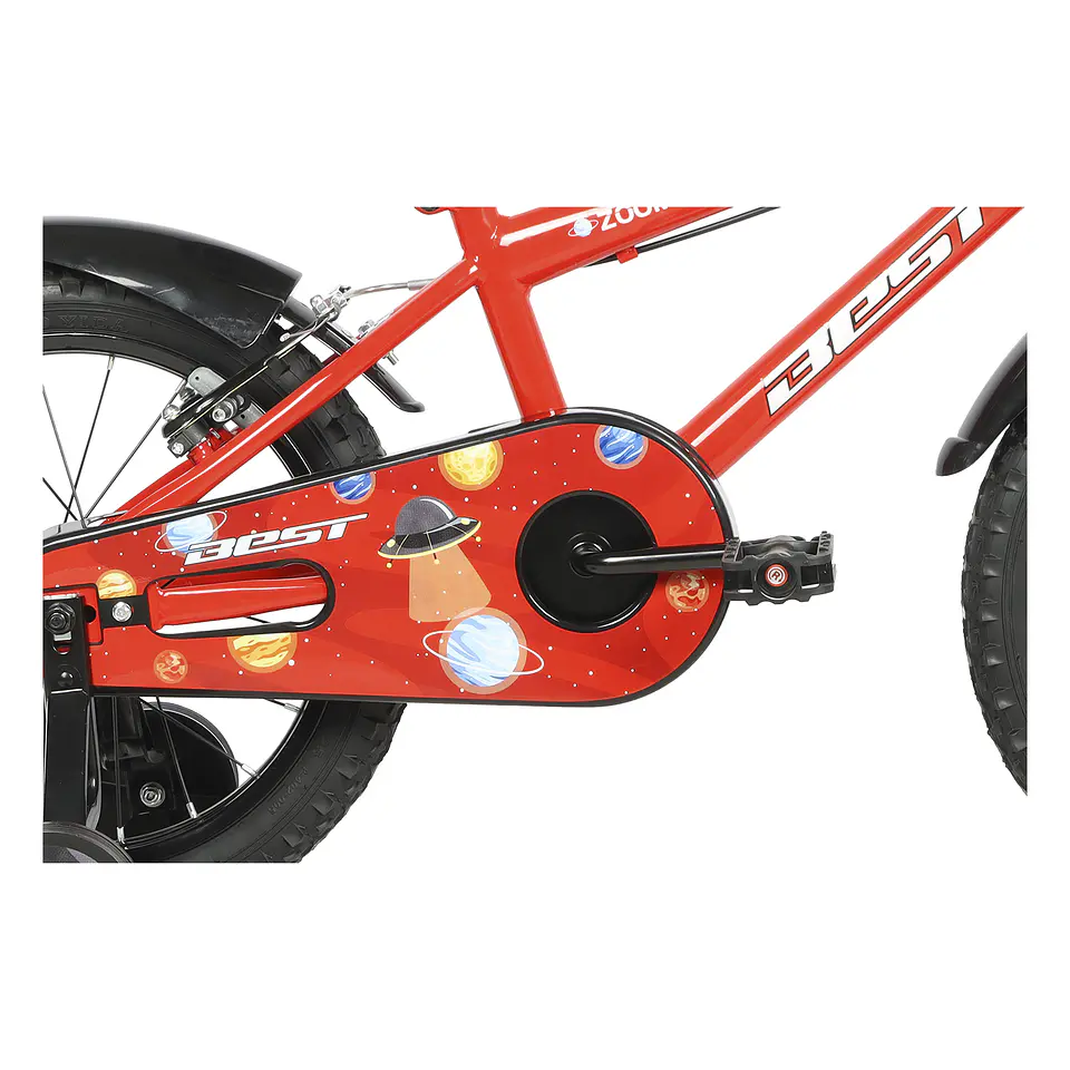 BICICLETA BEST ZOOM NIÑO 16 ROJA  4