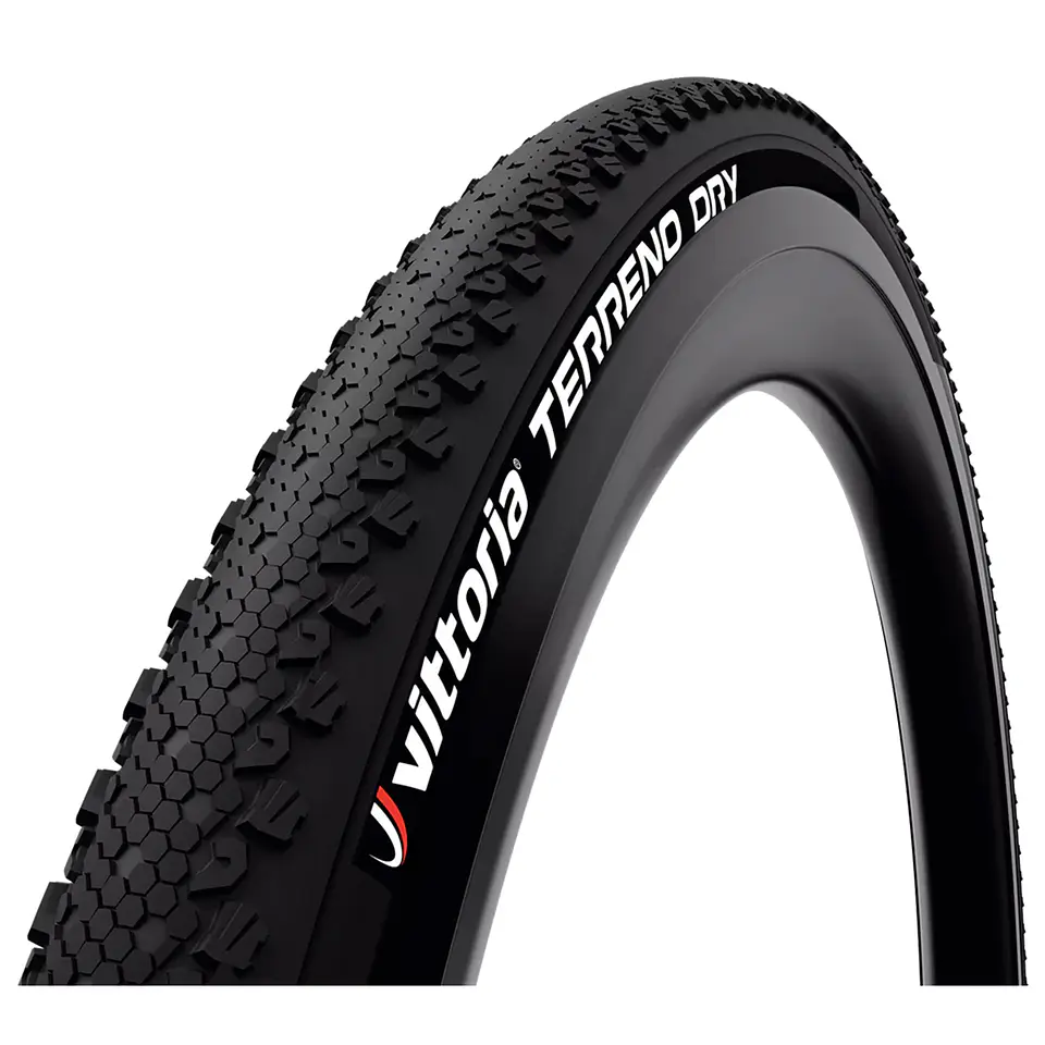 NEUMATICO VITTORIA TERRENO DRY 700X38 RIGID FULL BLACK TUBE TYPE / RIGIDGRAVEL ADVENTURE 1