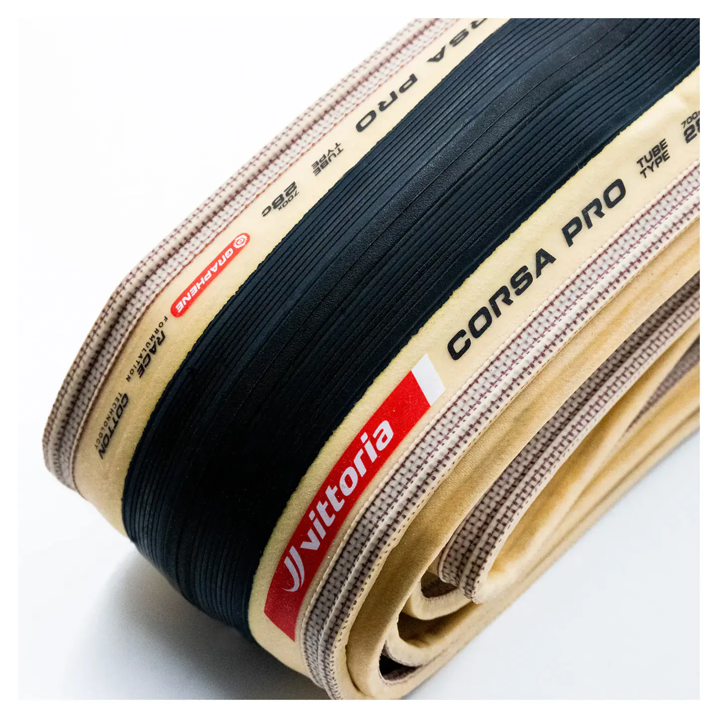 NEUMATICO VITTORIA CORSA PRO 700X28C TUBE TYPE COTTON TAN-BLK-BLK G2.0 3