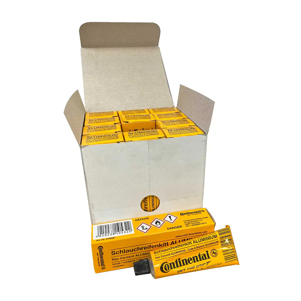 SET 12 PEGAMENTO TUBULAR CONTINENTAL 25grs 0149091 ALUMINIO 1