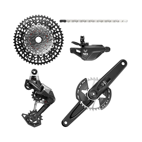 TRANSMISION COMPLETA SRAM EAGLE 90 165mm DM 32T T-Type 126L XS1275 10-52T 12V