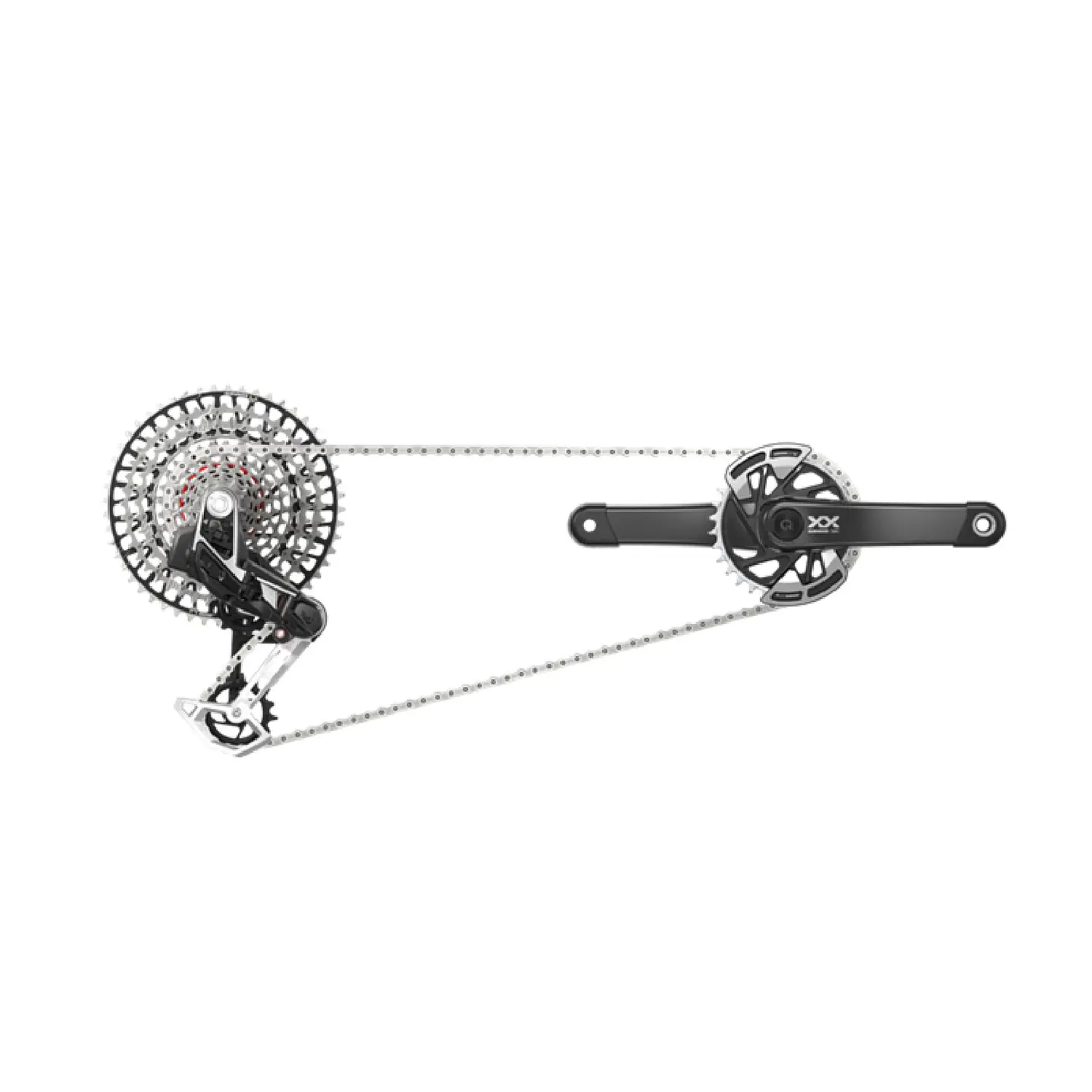 TRANSMISION COMPLETA SRAM EAGLE XX D1 UDH AXS T-TYPE DUB WIDE 55MM Q174 175MM 32T 10-52T 2