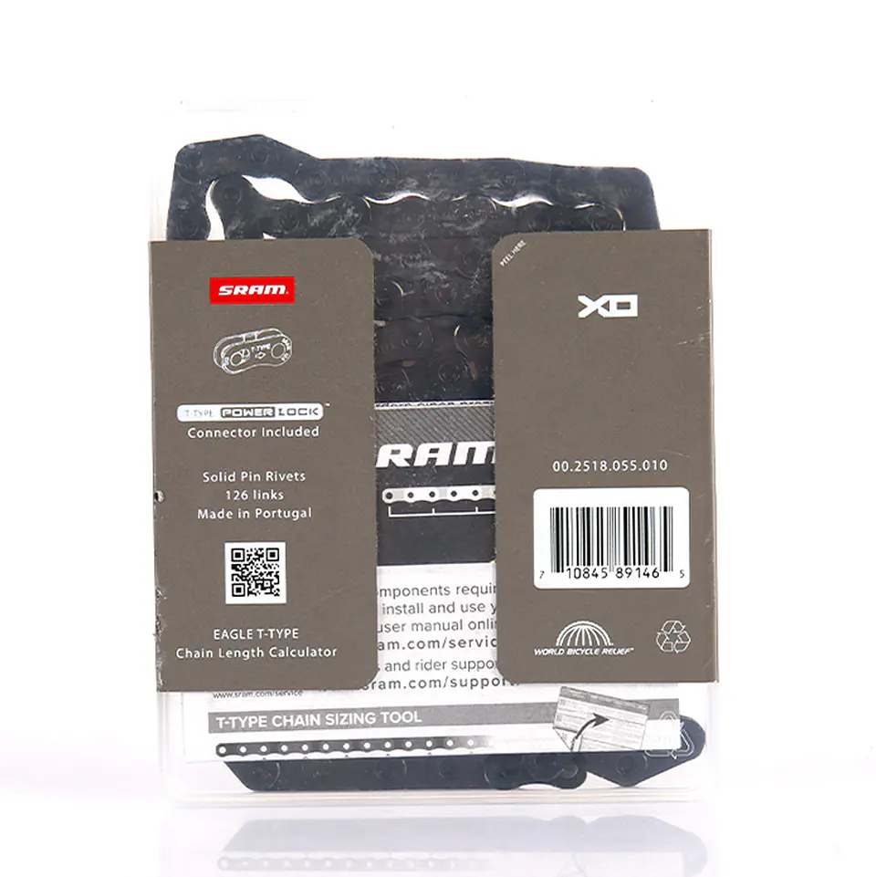 CADENA SRAM EAGLE X0 T-TYPE FLAT TOP126 LINKS DARK POLAR 2