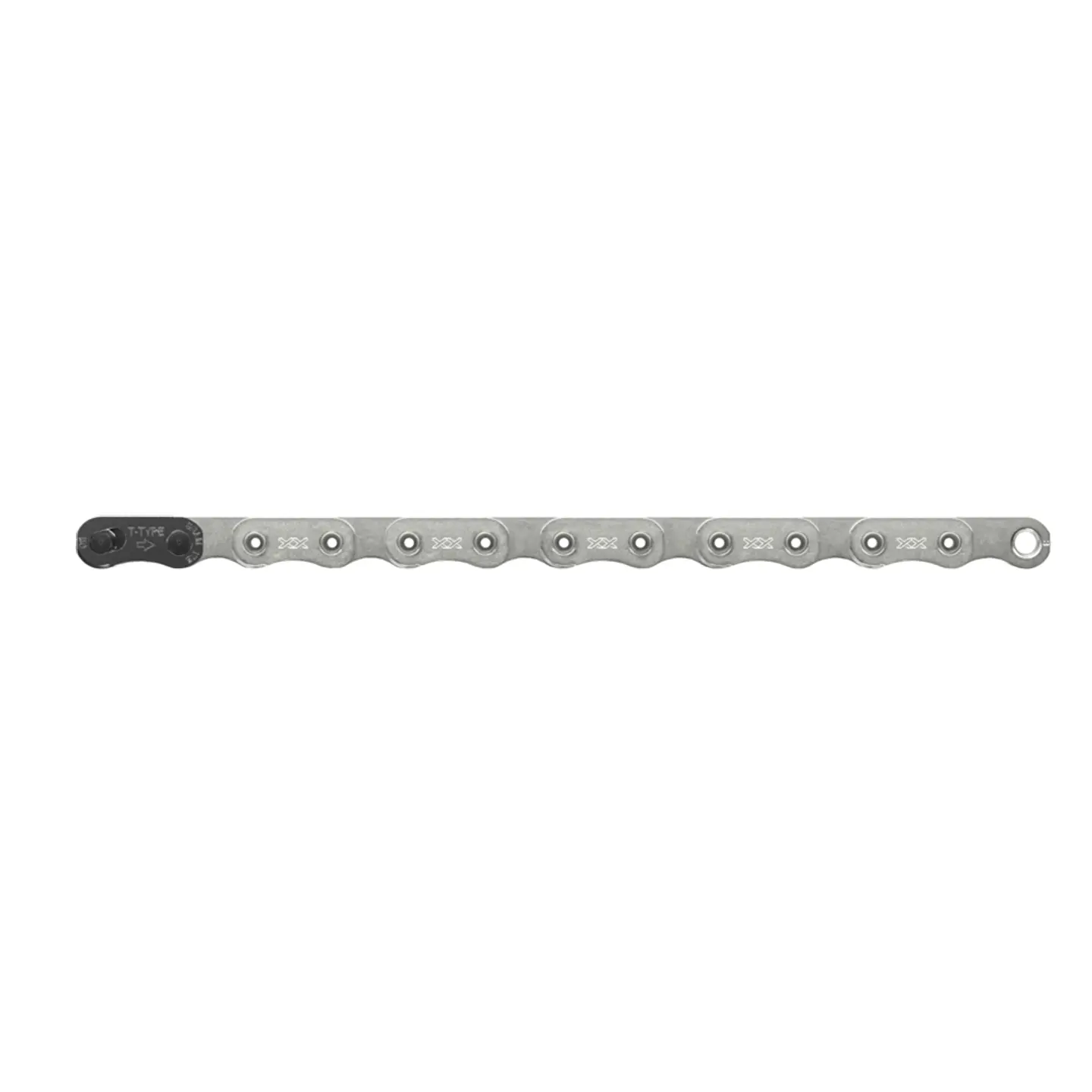 CADENA SRAM EAGLE XX A1 T-TYPE FLAT TOP HOLLOW PIN 126 LINKS PLATEADO 3