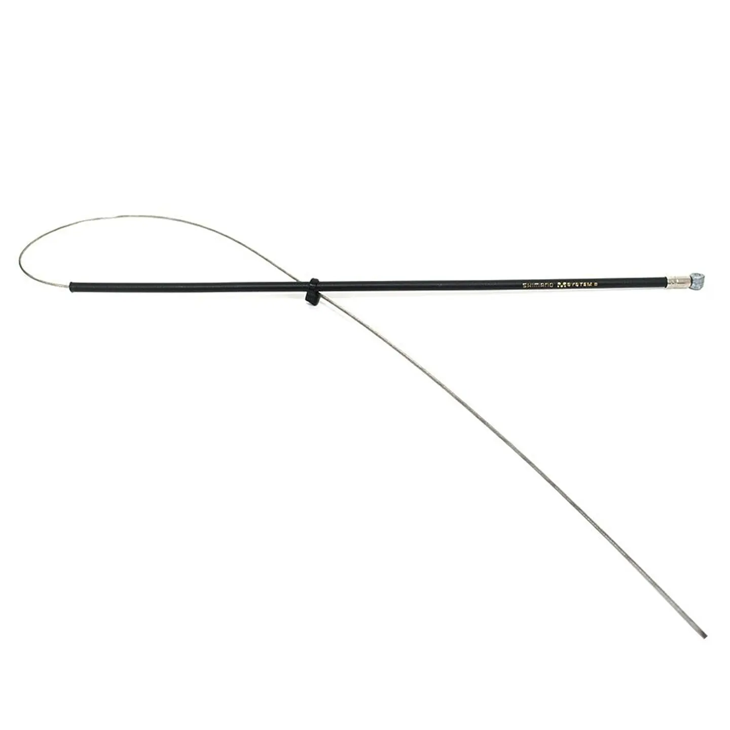 CABLE FRENO SHIMANO DEL. C/FUNDA 800MM T-TYPE DIA: 1.6X5.0MM FRONT C300X800MM BLACK BULK ABCTTYPFLA 1