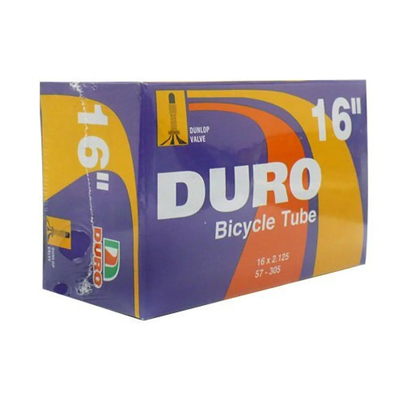 CAMARA DURO 16 X 2.125 VALVULA BICICLETA 30 MM BUTILO EN CAJA 1