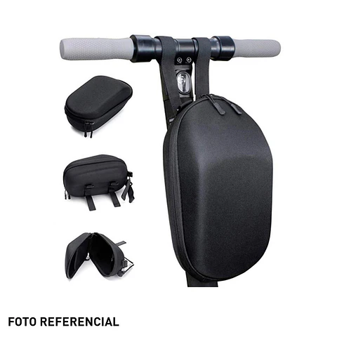 BOLSO FRONTAL SEMI RIGIDO PARA SCOOTER (GRANDE) CON VELCRO Y REFLECTANTE
