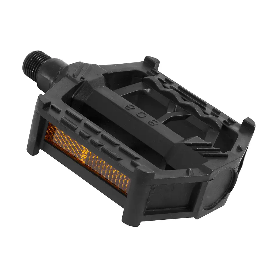 PEDAL MTB NEGRO/PLOMO CON REFLECTOR MOD. 808 JK 1