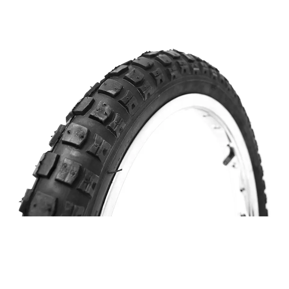 NEUMATICO DURO 16 X 2.125 NEGRO BMX NEGRO HF143 + WHITE PATCH ALAMBRE / RIGIDO 1