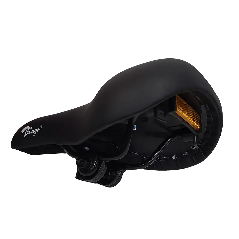 SILLIN MTB BINGO NEGRO BLANDO CON REFLECTOR YL-2768 2