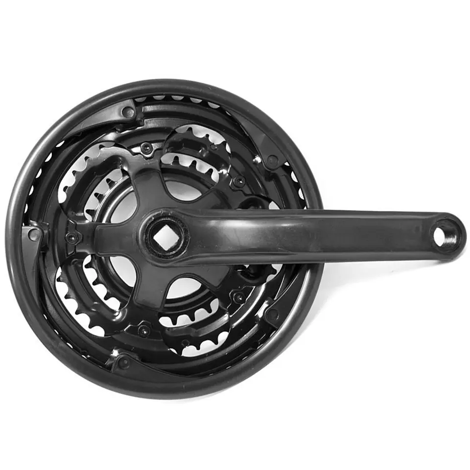 VOLANTE MTB NEGRO 28/38/48 C/CUBRE/COMPATIBLES GENERICOS 1