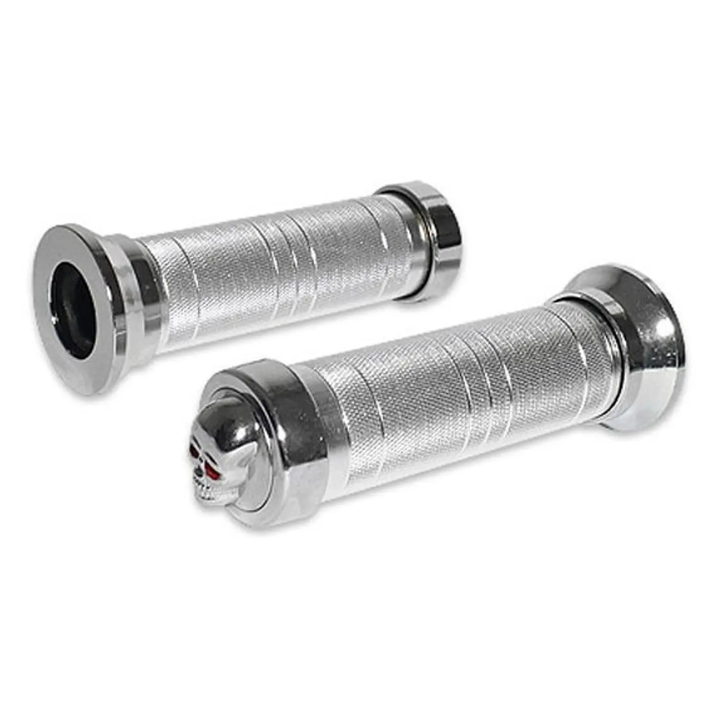 PUÑO PAR METALICO SILVER CROMADO JK - 1