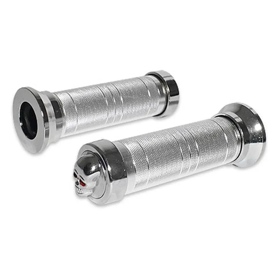 PUÑO PAR METALICO SILVER CROMADO JK - 1