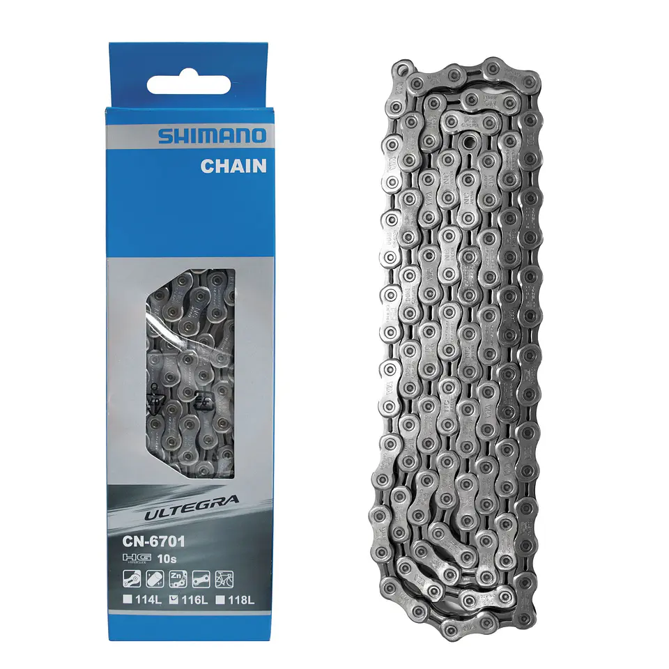 CADENA SHIMANO 10V. CN-6701 ULTEGRA  (116L)  (CAJA)   ICN6701116 1