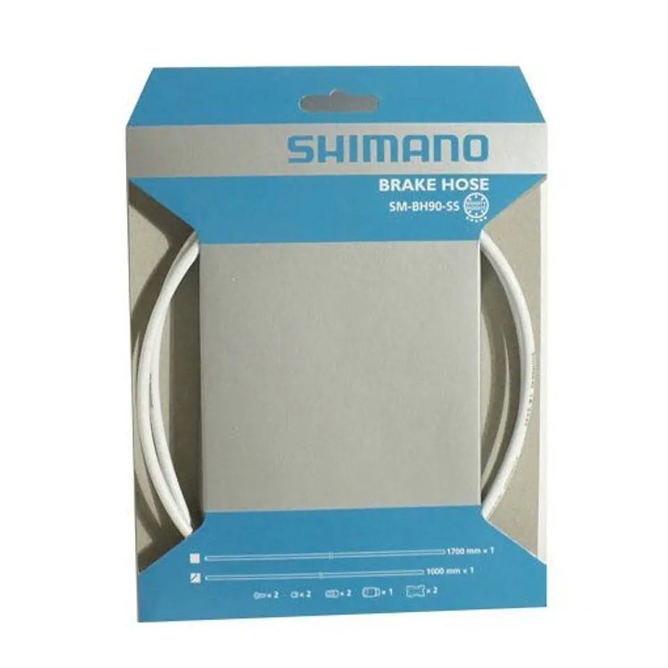 CABLE FRENO HIDRAULICO SHIMANO DEL. SM-BH90-SS BLANCO 1000MM (CUTABLE), STRAIGHT CONNECT TYPE BL, IN 1