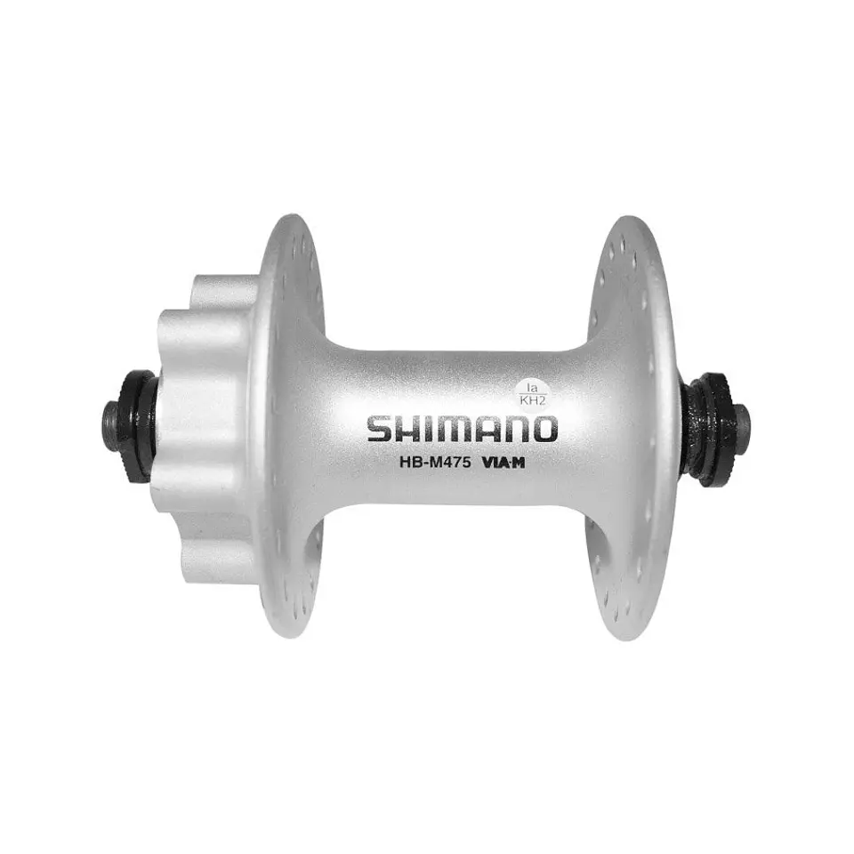 MAZA SHIMANO HB-M475 DEL. 36H SILVER 6-PERNOS OLD: 100MM AXEL: 108MM FOR DISC BRAKE, IND. PACK EHBM4 1