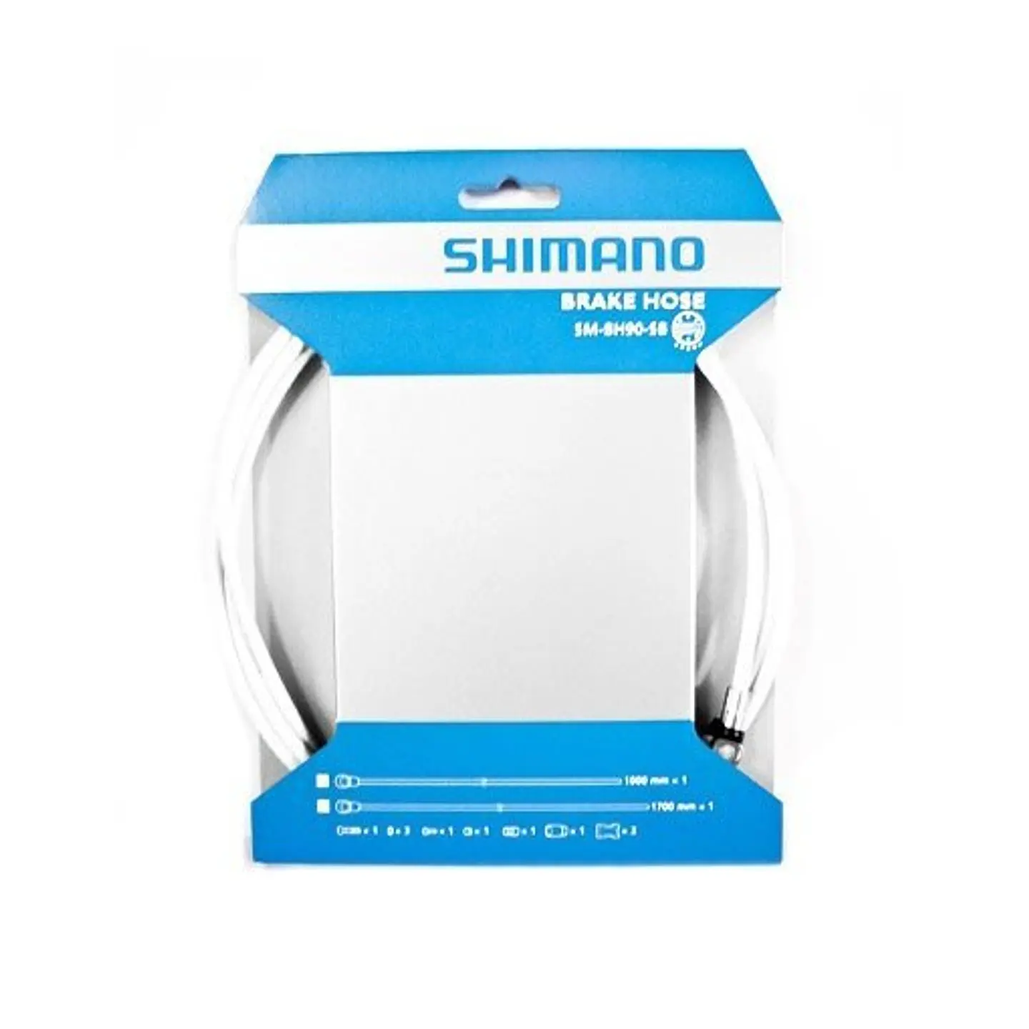 CABLE FRENO HIDRAULICO SHIMANO DEL. SM-BH90-SB BLANCO 1000MM (CUTABLE) , STRAIGHT CONNECT TYPE BL, I 1