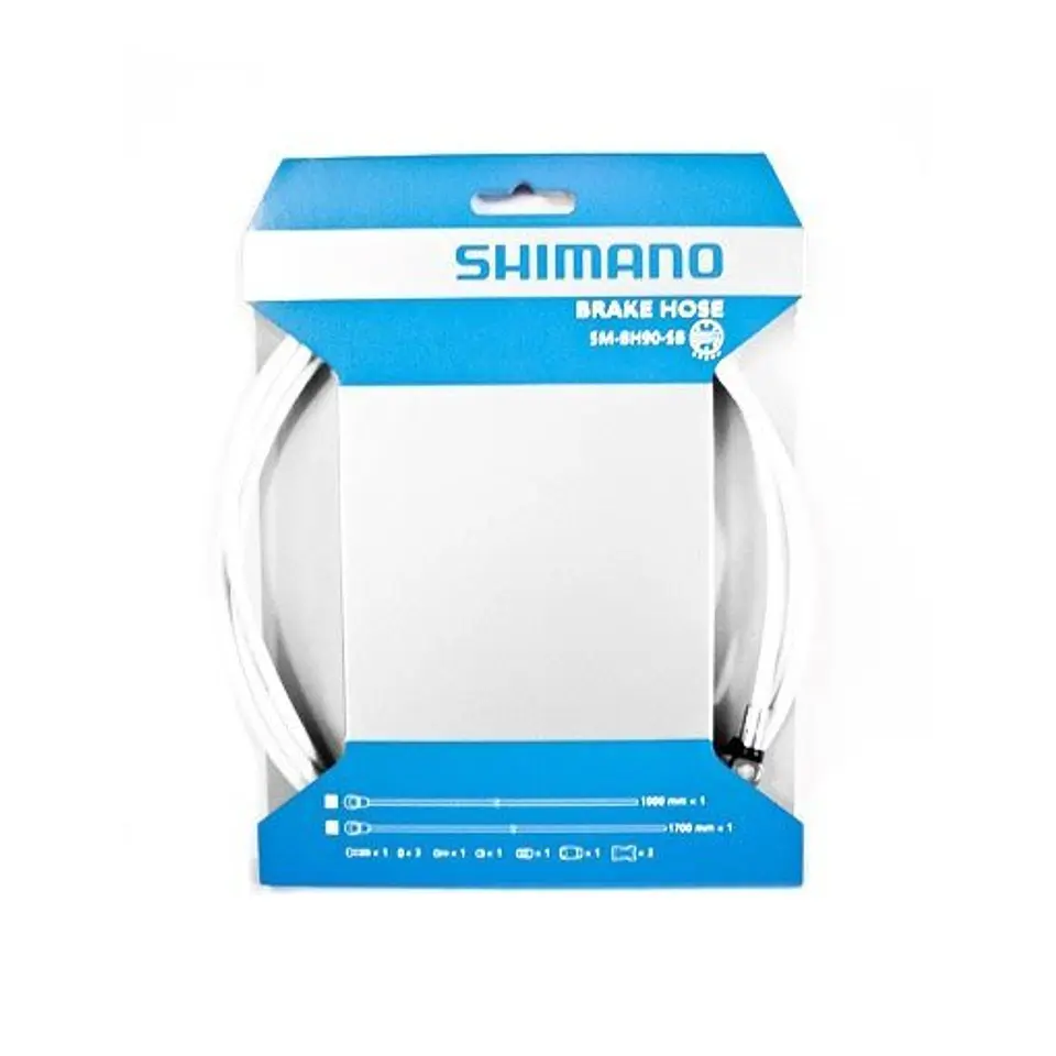 CABLE FRENO HIDRAULICO SHIMANO DEL. SM-BH90-SB BLANCO 1000MM (CUTABLE) , STRAIGHT CONNECT TYPE BL, I 1