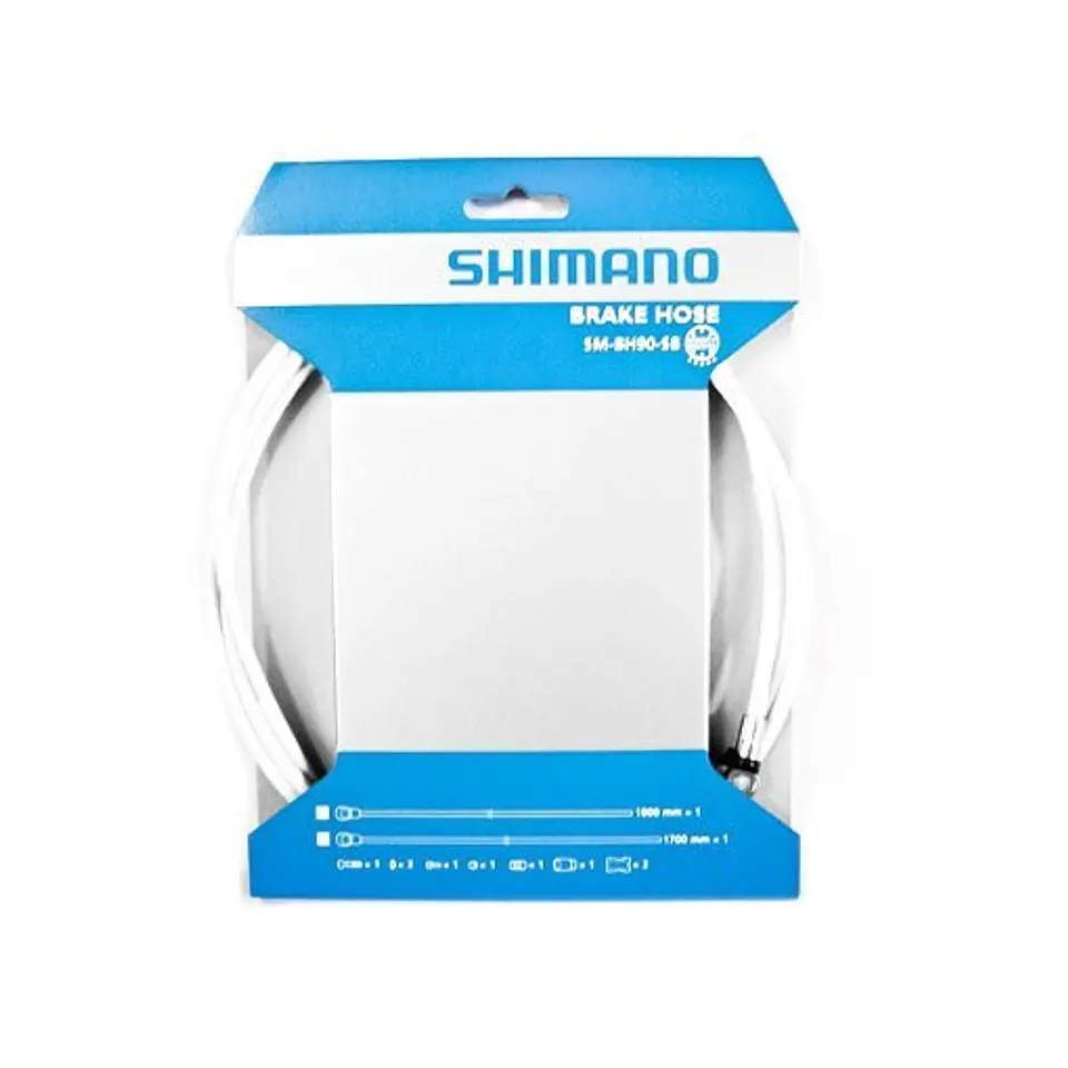 CABLE FRENO HIDRAULICO SHIMANO TRAS. SM-BH90-SB BLANCO 1700MM (CUTABLE) , STRAIGHT CONNECT TYPE BL, 1