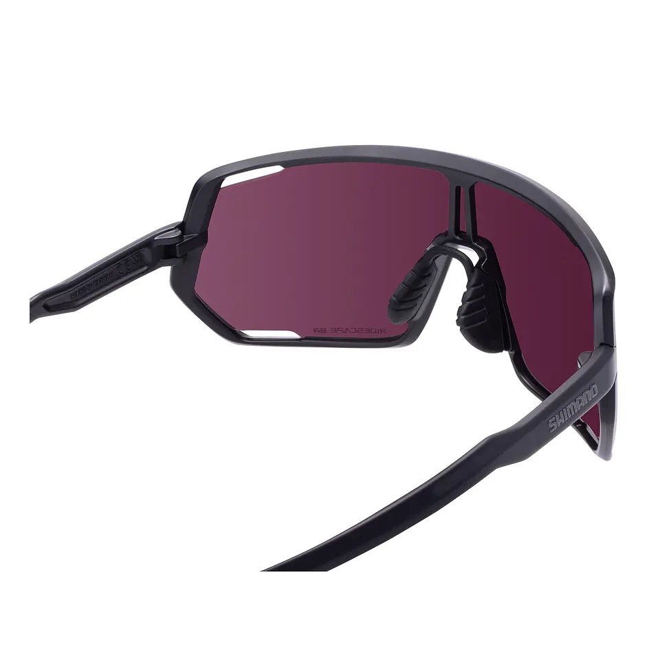 LENTE SHIMANO MOD. RIDESCAPE BRIGHT MATTE BLACK SPARE:CLEAR; IND.PACK 3