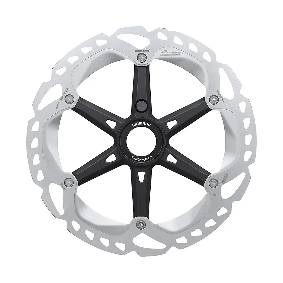 ROTOR FRENO DISCO RTEM810 SHIMANO L 203MM LOCK RING INTERNAL SERRATION. IRTEM810LI 1