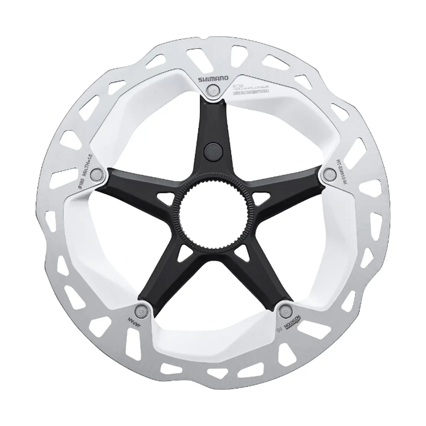 ROTOR FRENO DISCO RTEM810 SHIMANO M 180MM LOCK RING INTERNAL SERRATION. IRTEM810MI 1
