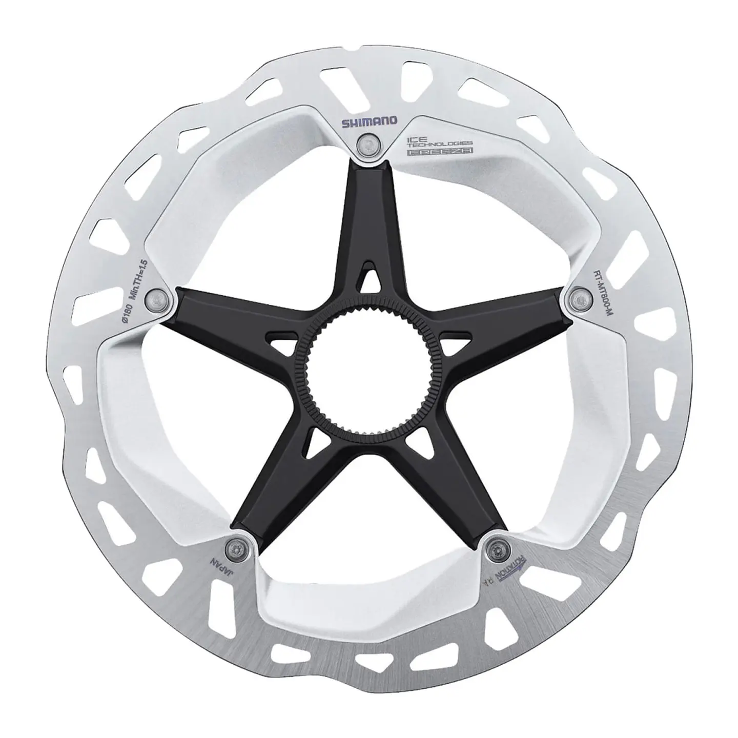 ROTOR FRENO DISCO RTMT800 SHIMANO M 180MM LOCK RING INTERNAL SERRATION MAGNET. IRTMT800MJ 1