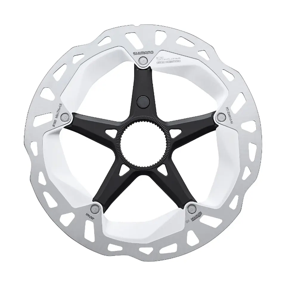 ROTOR FRENO DISCO SHIMANO RT-EM810, M 180MM, W/LOCK RING(EXTERNAL SERRATION), (STEPS) IND.PACK IRTEM 1