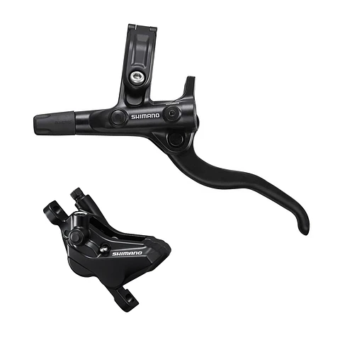 DISC BRAKE ASSEMBLED SET/J-kit, BL-M4100(L), BR-MT420(F), W/O ADAPTER, RESIN PAD(W/O FIN), 1000MM