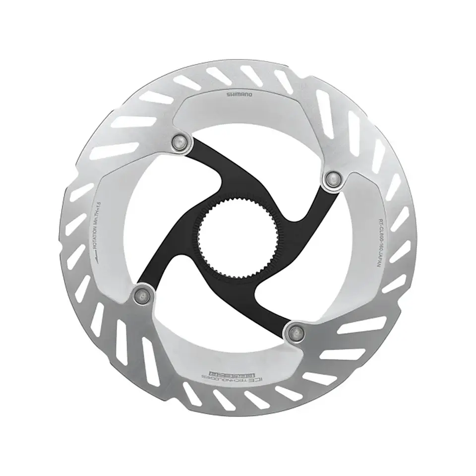 ROTOR FOR DISC BRAKE, RT-CL800, S 160MM, W/LOCK RING(INTERNAL SERRATION), IND.PACK 1
