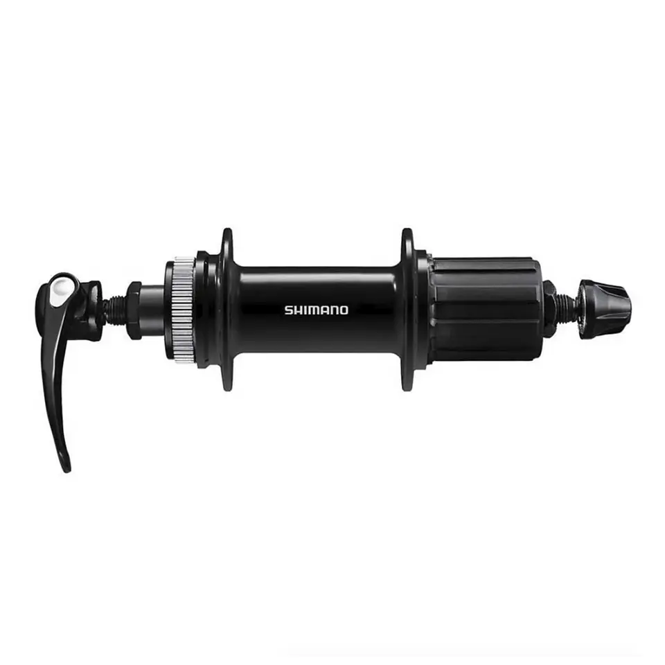 MAZA TRAS. SHIMANO FH-QC400-HM-B, CENTER LOCK DISC(W/O LOCK RING) 32H OLD:141MM QR:178MM 1