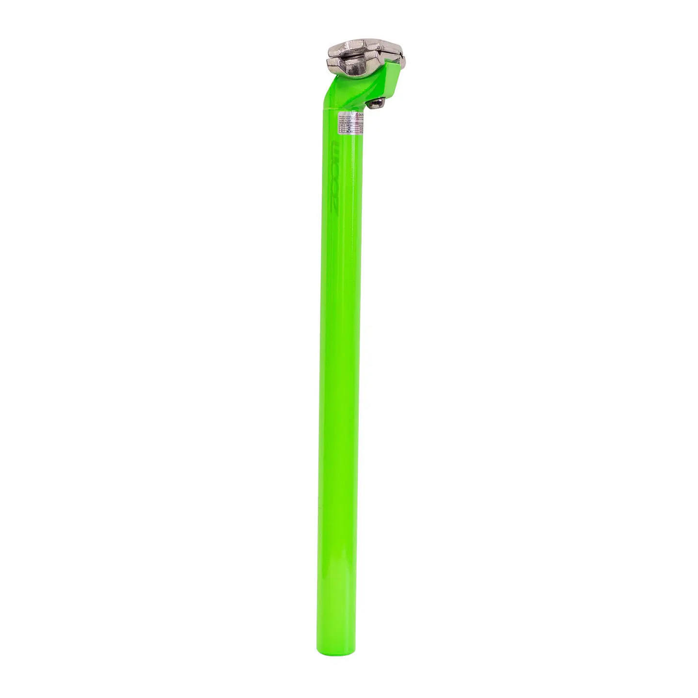 TUBO DE SILLIN ZOOM SP-214 DIAMETRO 27.2 MM, 27.2 X 400 MM, COLOR LIMÓN NEÓN ALUMINIO 1