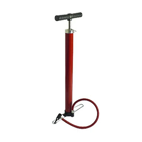 BOMBA DE PIE ROJA CON ADAPTADOR DE AUTO