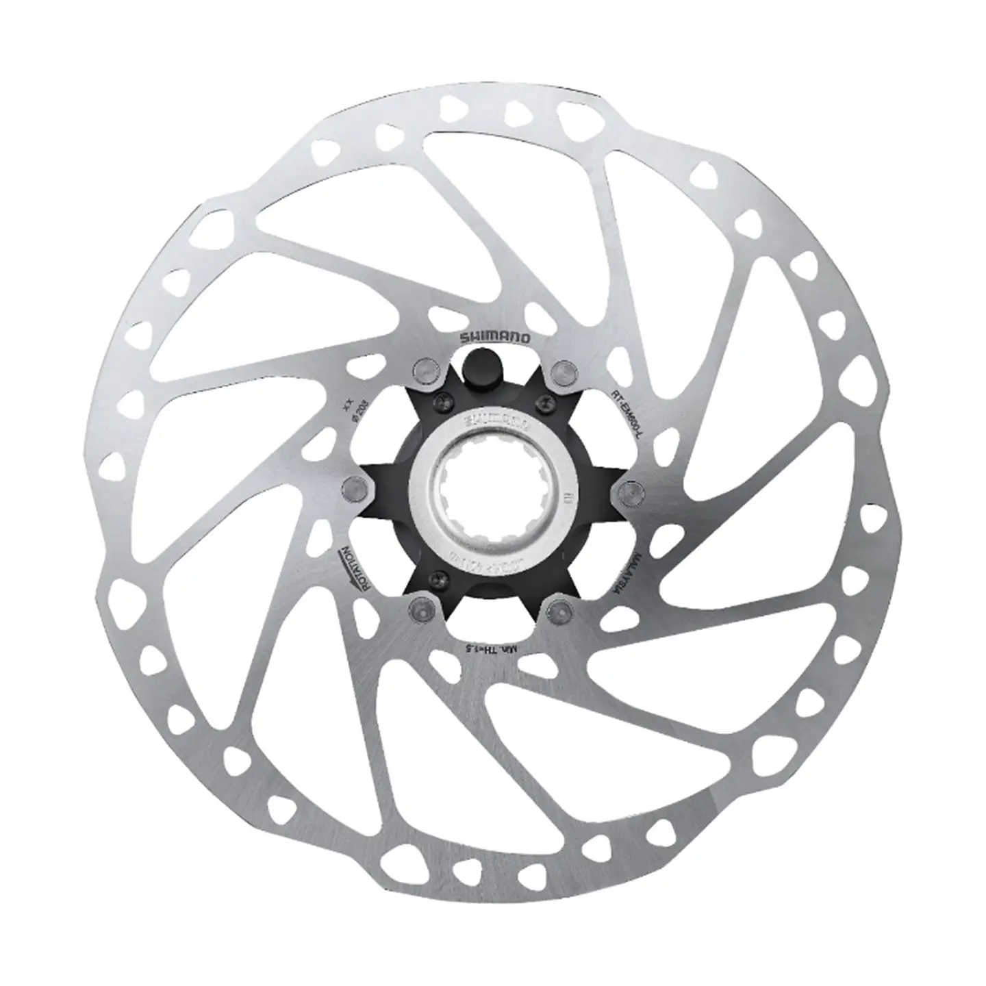 ROTOR FRENO DISCO SHIMANO RT-EM600, M 180MM, W/LOCK RING(EXTERNAL SERRATION), (STEPS) IND.PACK ERTEM 1
