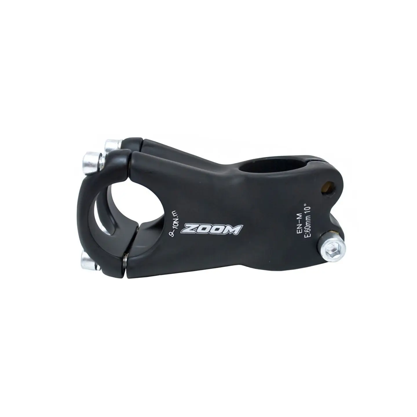 TEE (STEM) ZOOM TDS-C242-8 DIAMETRO 31.8 MM, 60 X 31.8 MM, A-HEAD (SIN HILO), COLOR NEGRO ALUMINIO 1