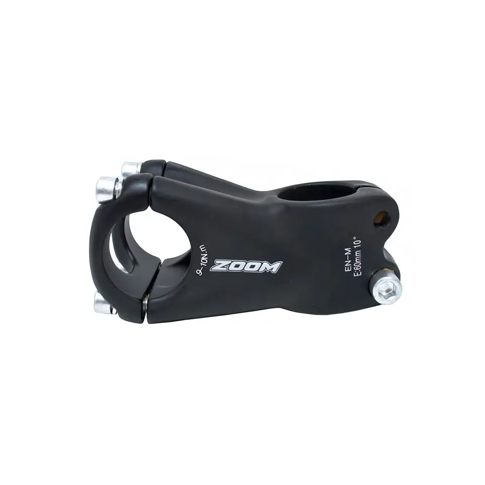 TEE (STEM) ZOOM TDS-C242-8 DIAMETRO 31.8 MM, 60 X 31.8 MM, A-HEAD (SIN HILO), COLOR NEGRO ALUMINIO 1