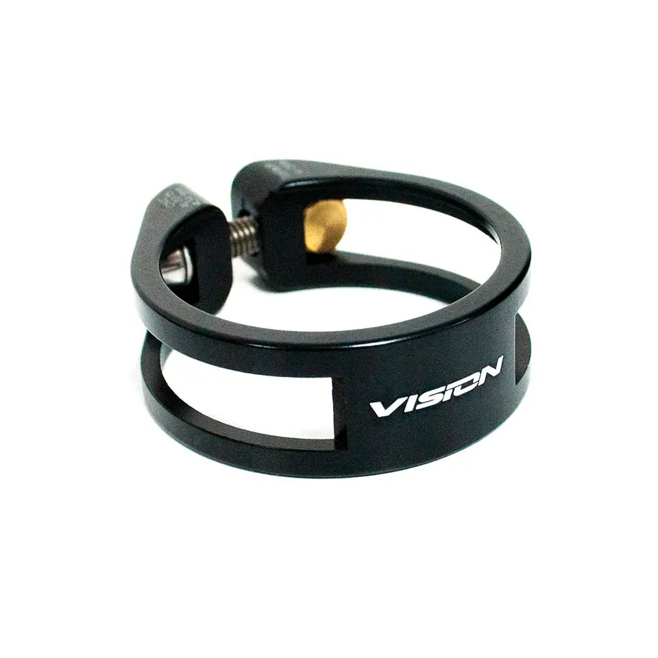 ABRAZADERA ULTRA LIGHT ALUMINIO TITANIO 34.9, NEGRO, W/VISION 1