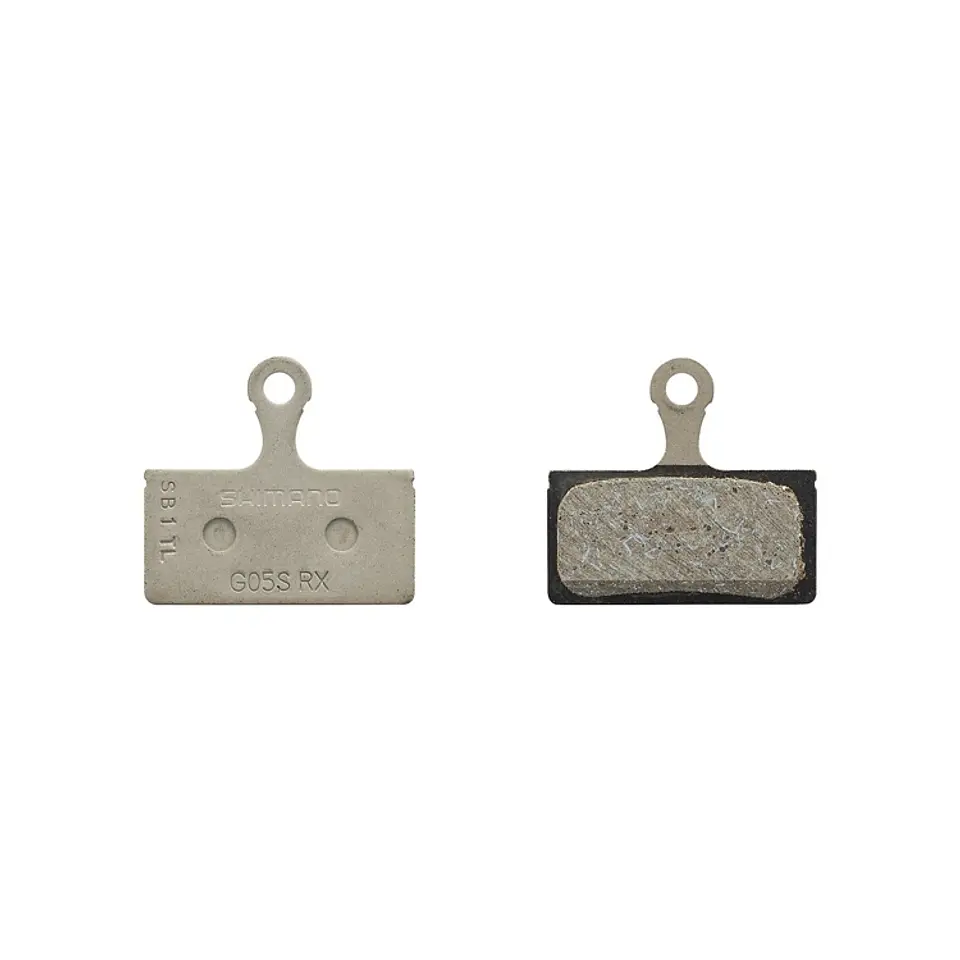 PASTILLA FRENO SHIMANO RESINA W/O FIN (G05S-RX), PAD SPRING, W/SPLIT PIN, IND.PACK EBPG05SRXA 1