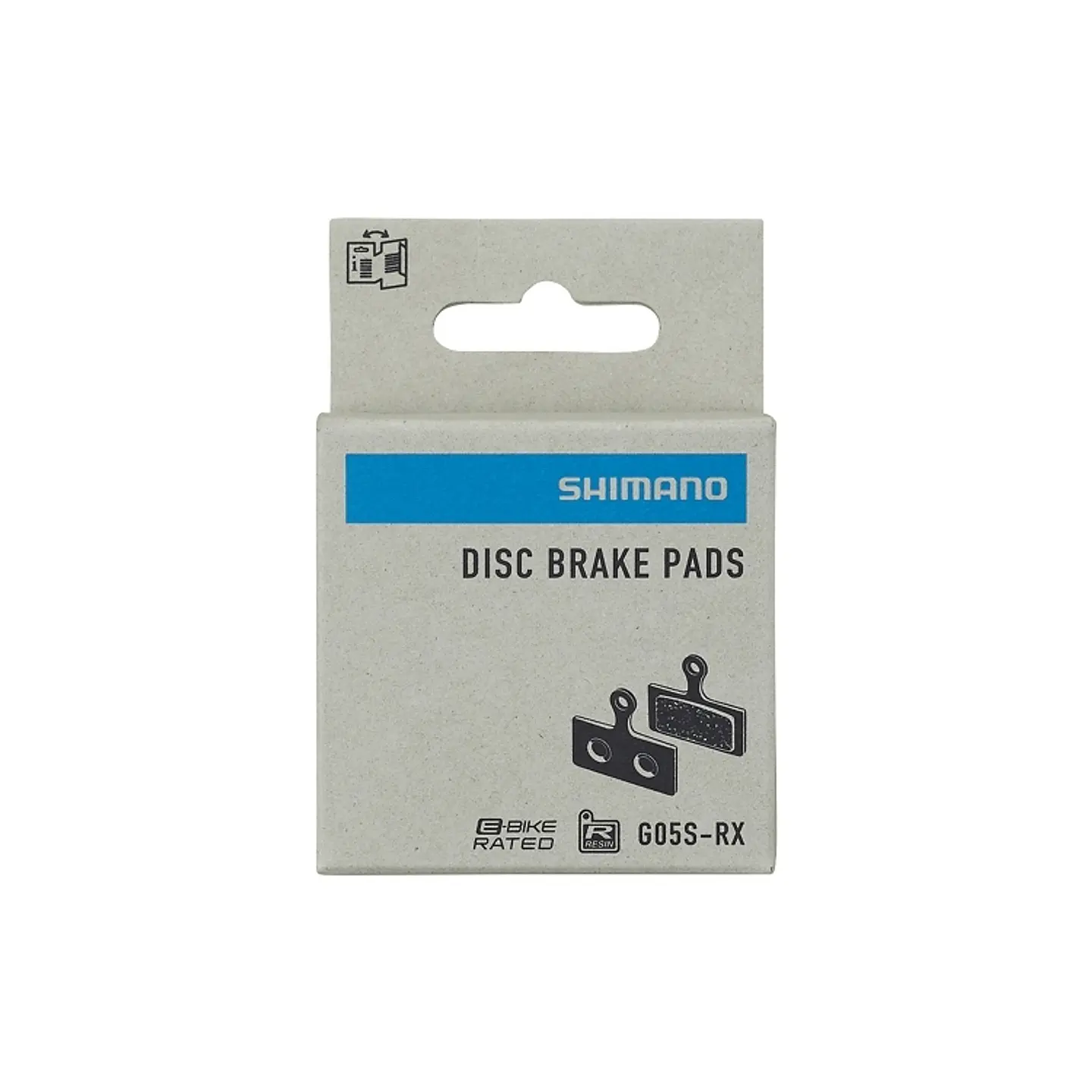 PASTILLA FRENO SHIMANO RESINA W/O FIN (G05S-RX), PAD SPRING, W/SPLIT PIN, IND.PACK EBPG05SRXA 3