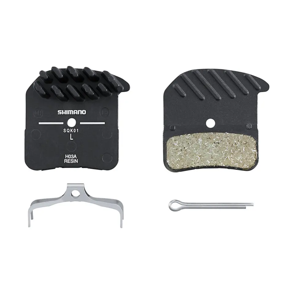 PASTILLA FRENO SHIMANO RESINA W/ FIN (H03A-RF), PAD SPRING, W/SPLIT PIN 1 PAIR, IND.PACK EBPH03ARFA 1