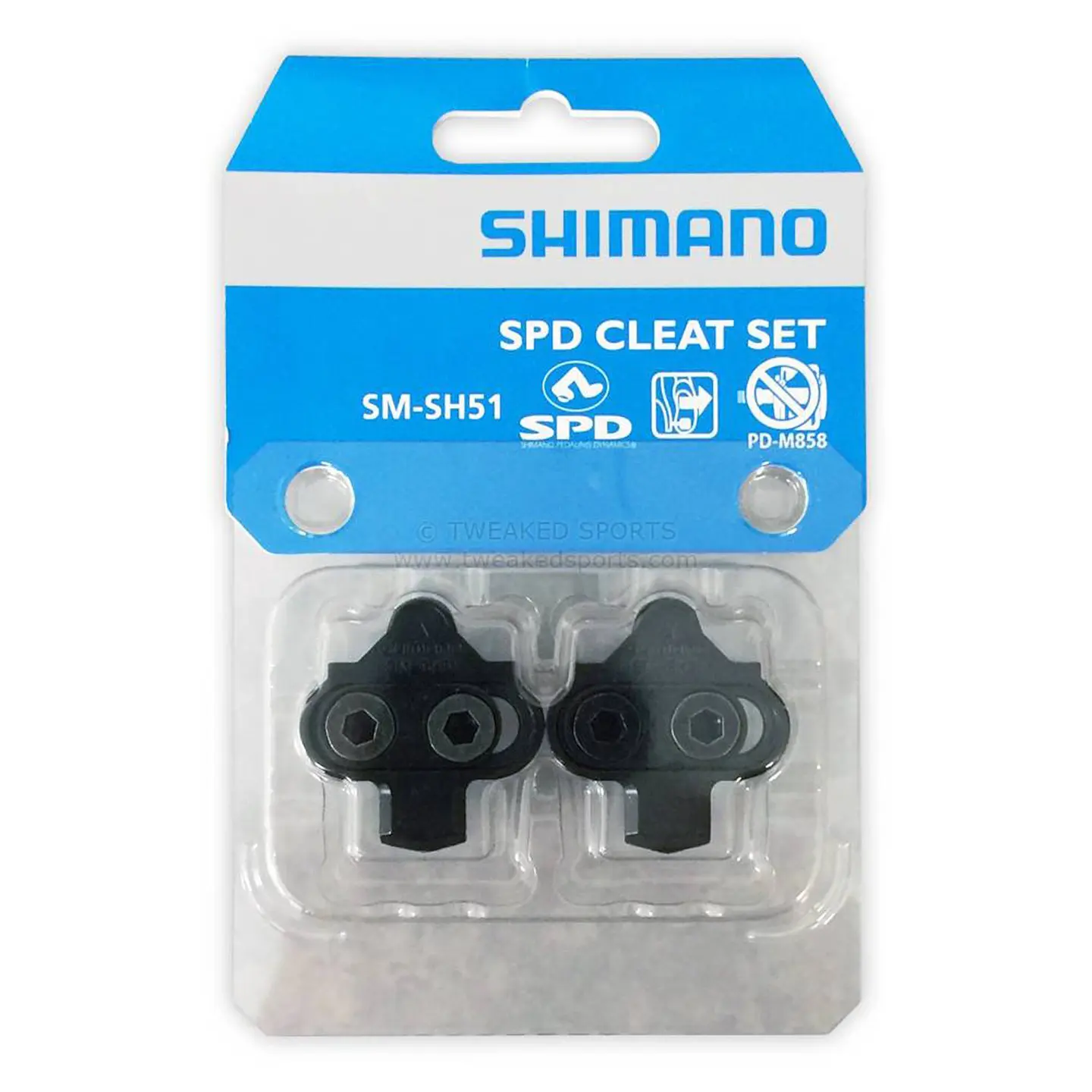 CALAS SHIMANO (JGO) SM-SH51 CLEAT ASSEMBLY / PAIR W/O CLEAT NUT FOR EURO LOCK PACKAGE, IND.PACK 1