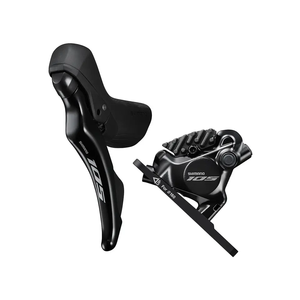 FRENO HIDRAULICO COMPLETO SHIMANO, 105, ST-R7120(L), BR-R7170(F), FOR 160MM ROTOR, RESIN PAD(W/FIN) 1