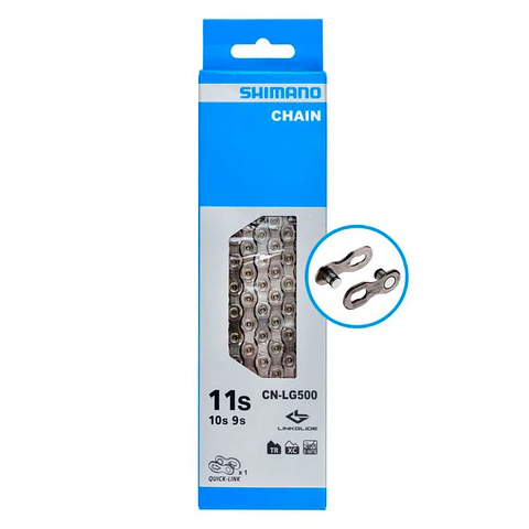 CADENA SHIMANO CN-LG500,126LINKS FOR LG 10/11 SPEED, W/QUICK-LINK, (STEPS) IND.PACK ICNLG500126Q
