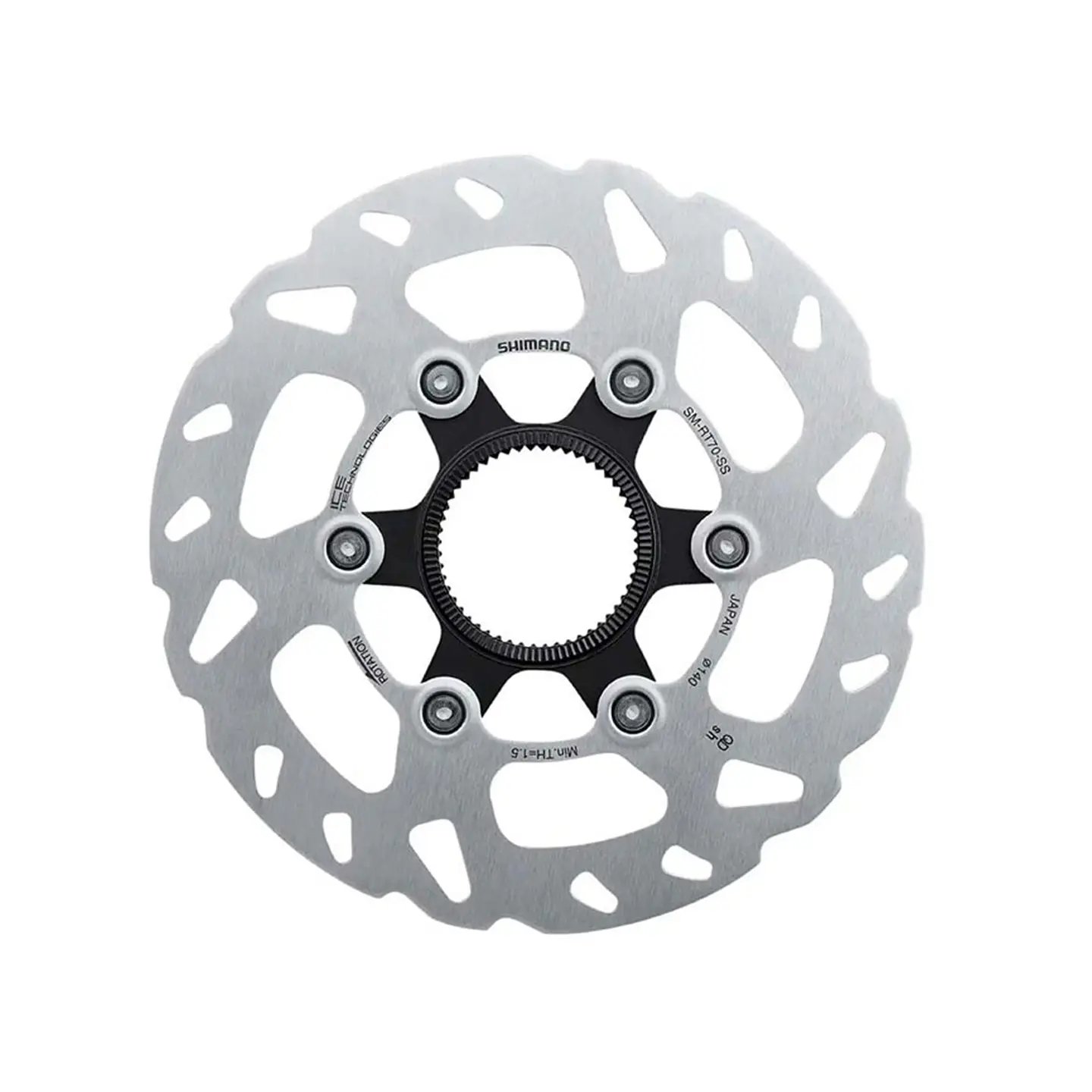 ROTOR FRENO SHIMANO ROTOR FOR DISC BRAKE, SM-RT70, SS 140MM, W/LOCK RING(EXTERNAL SPLINE), IND.PACK 1